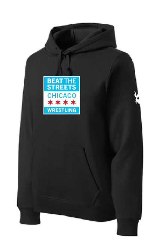 BTS Chicago Classic Logo Black Fleece Hoodie