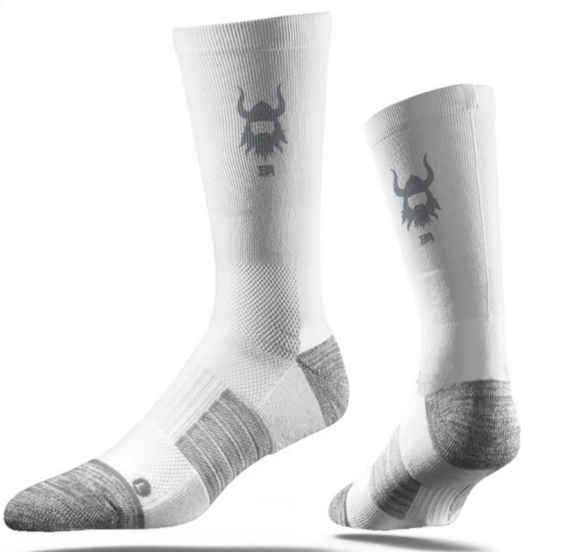 White ba sock