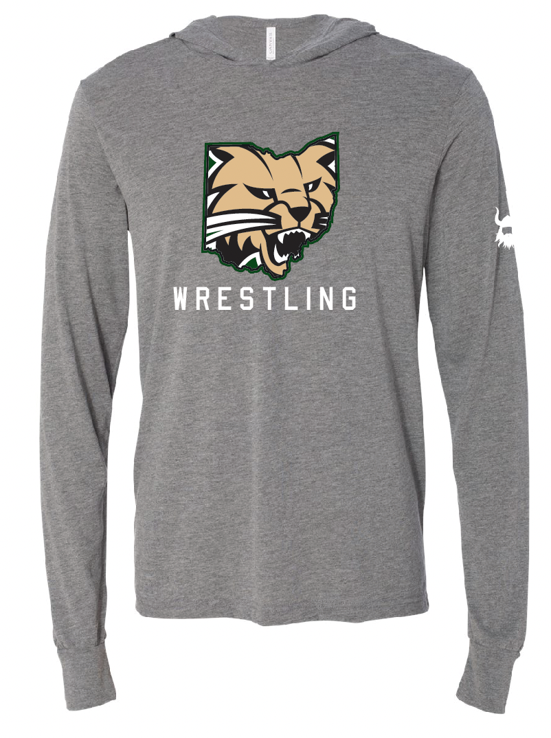 Ohio University Wrestling Hooded Long Sleeve Tee
