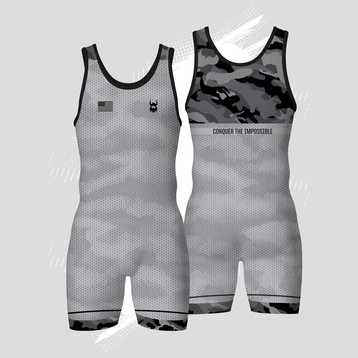 Grey Camo Singlet