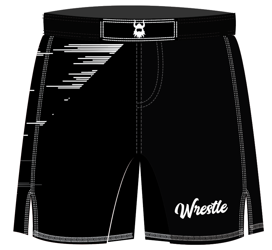 Black/White fight shorts
