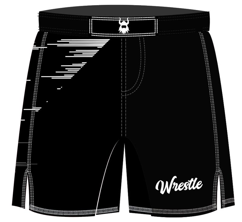 Black/White fight shorts