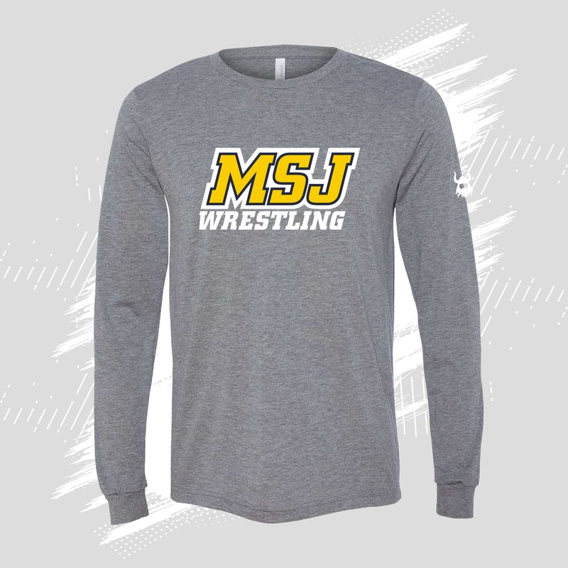 MSJ Grey Tri-blend Long Sleeve