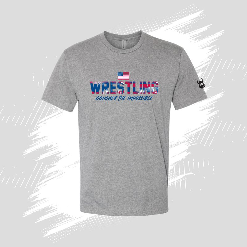 BA Patriot Splatter USA Wrestling Shirt