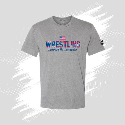 BA Patriot Splatter USA Wrestling Shirt
