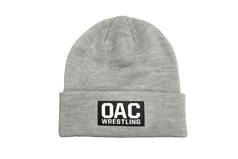 OAC wrestling patch beanie