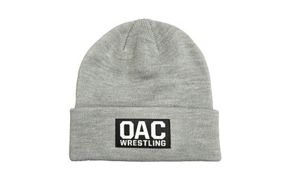 OAC wrestling patch beanie