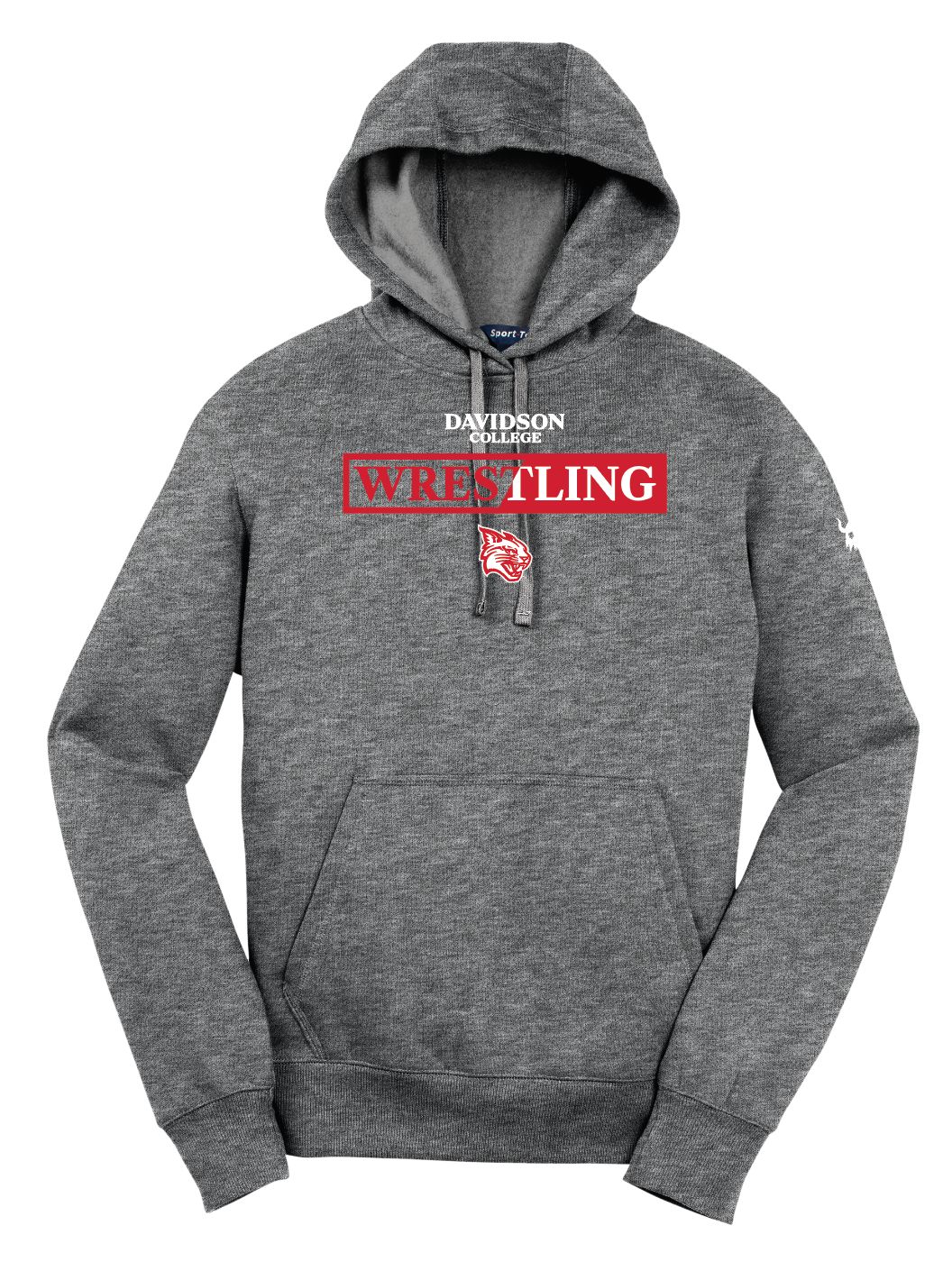 Davidson Wildcat Wrestling Grey Blend Hoodie