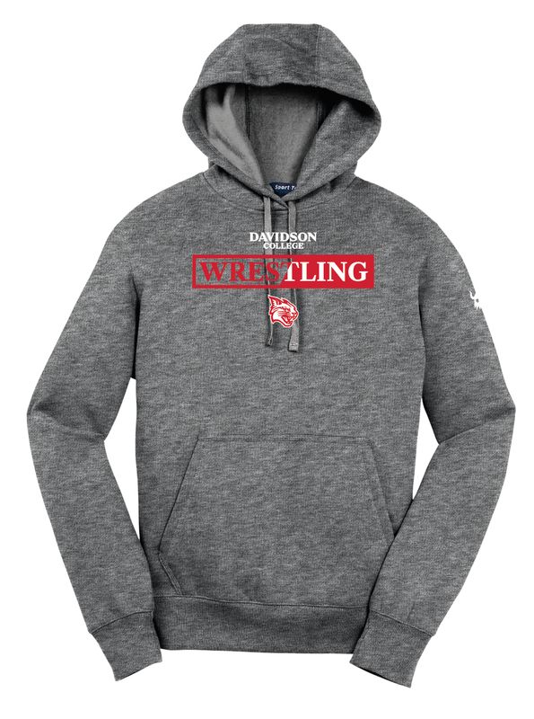 Davidson Wildcat Wrestling Grey Blend Hoodie