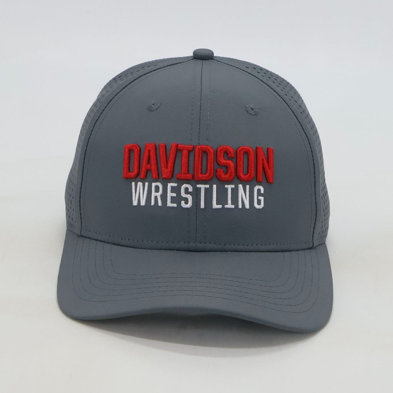 Davidson Wrestling CHARCOAL laser Mesh Hat