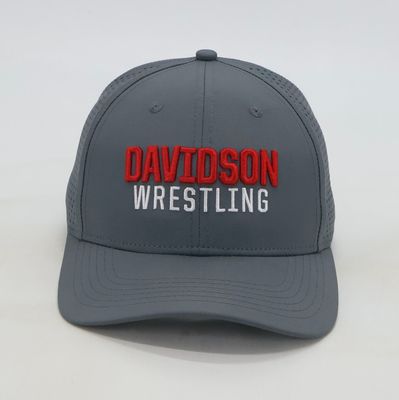 Davidson Wrestling CHARCOAL laser Mesh Hat