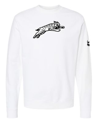 Davidson Jumping Cat Youth Crewneck
