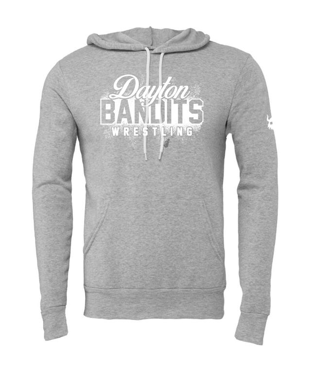 Dayton Bandits 2026 BELLA CANVAS GREY Fleece Hoodie