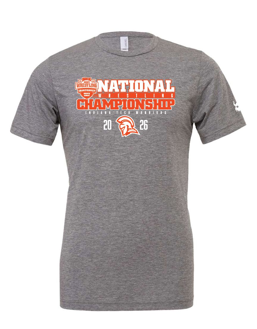 Indiana Tech National Championship 2026 GREY Tri-blend shirt