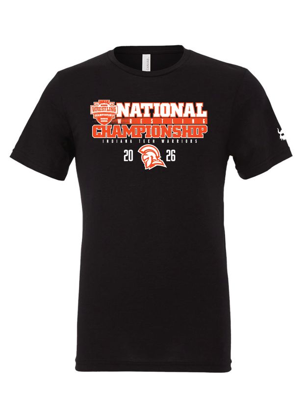 Indiana Tech National Championship 2026 BLACK Tri-blend shirt