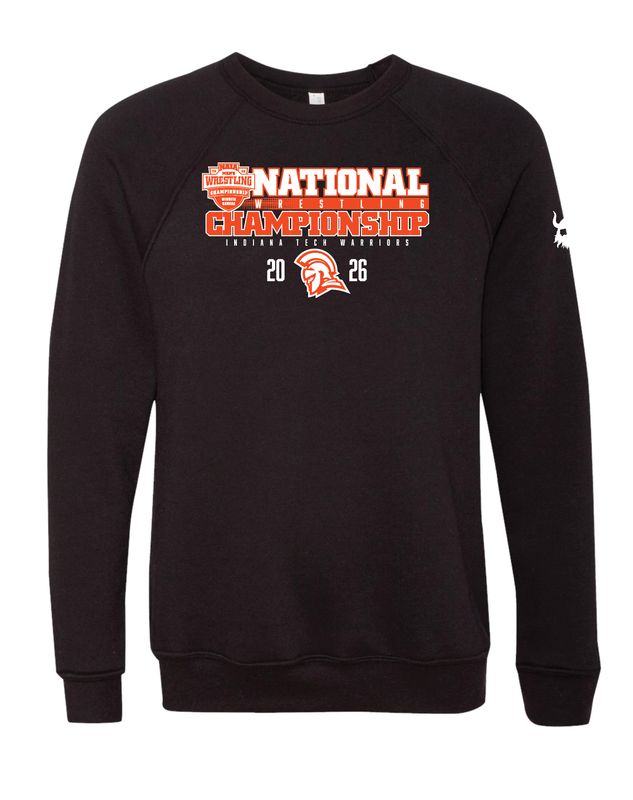 Indiana Tech National Championship 2026 BLACK Crewneck
