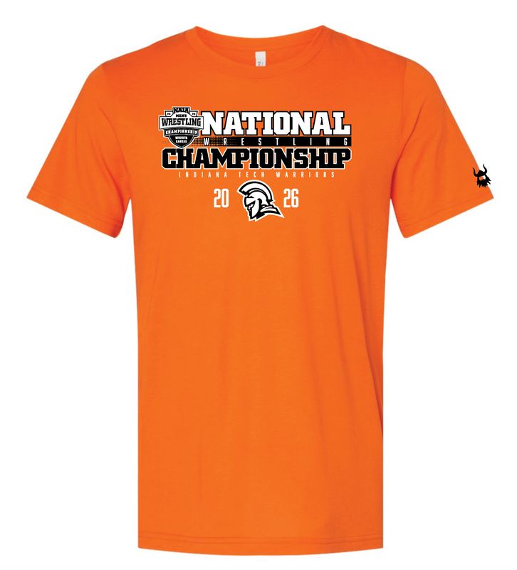 Indiana Tech National Championship 2026 ORANGE Tri-blend shirt ADULT