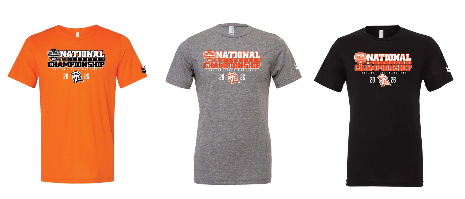 Indiana Tech National Championship 2026 3-Shirt PACKAGE ADULT