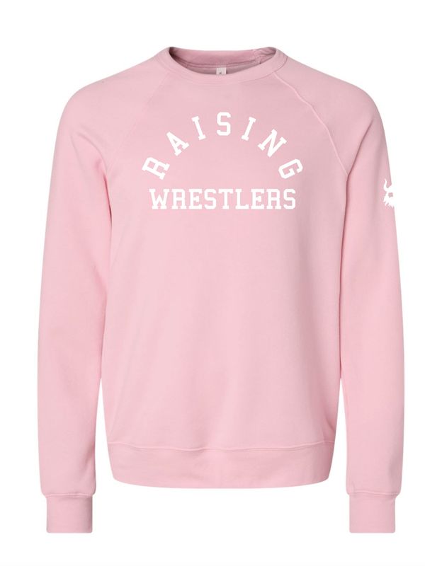 Raising Wrestlers Pink Crewneck