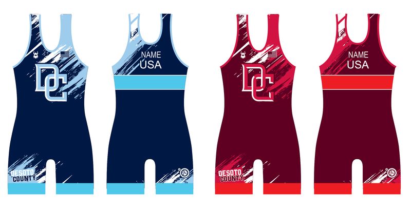 Desoto County Wrestling Club 2026 SINGLET SET