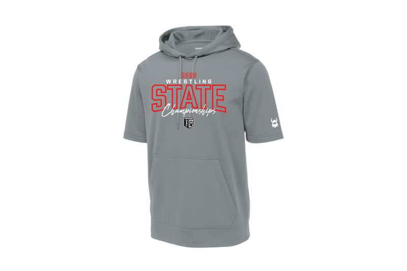 2026 OAC State GREY Short Sleeve Hoodie