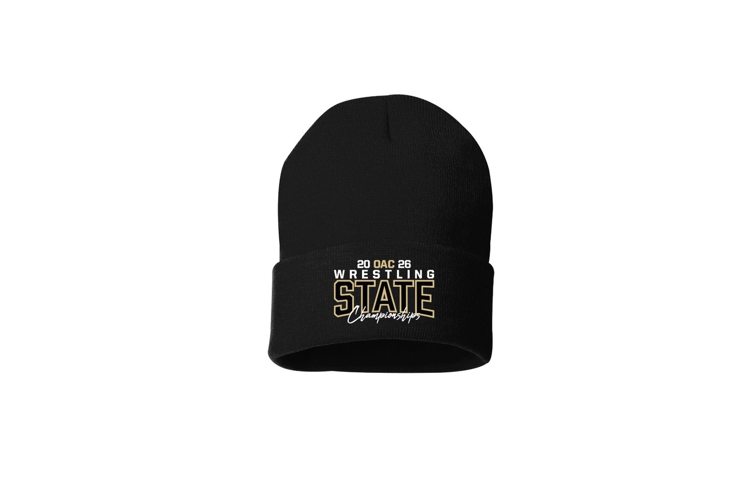 2026 OAC State Black Beanie