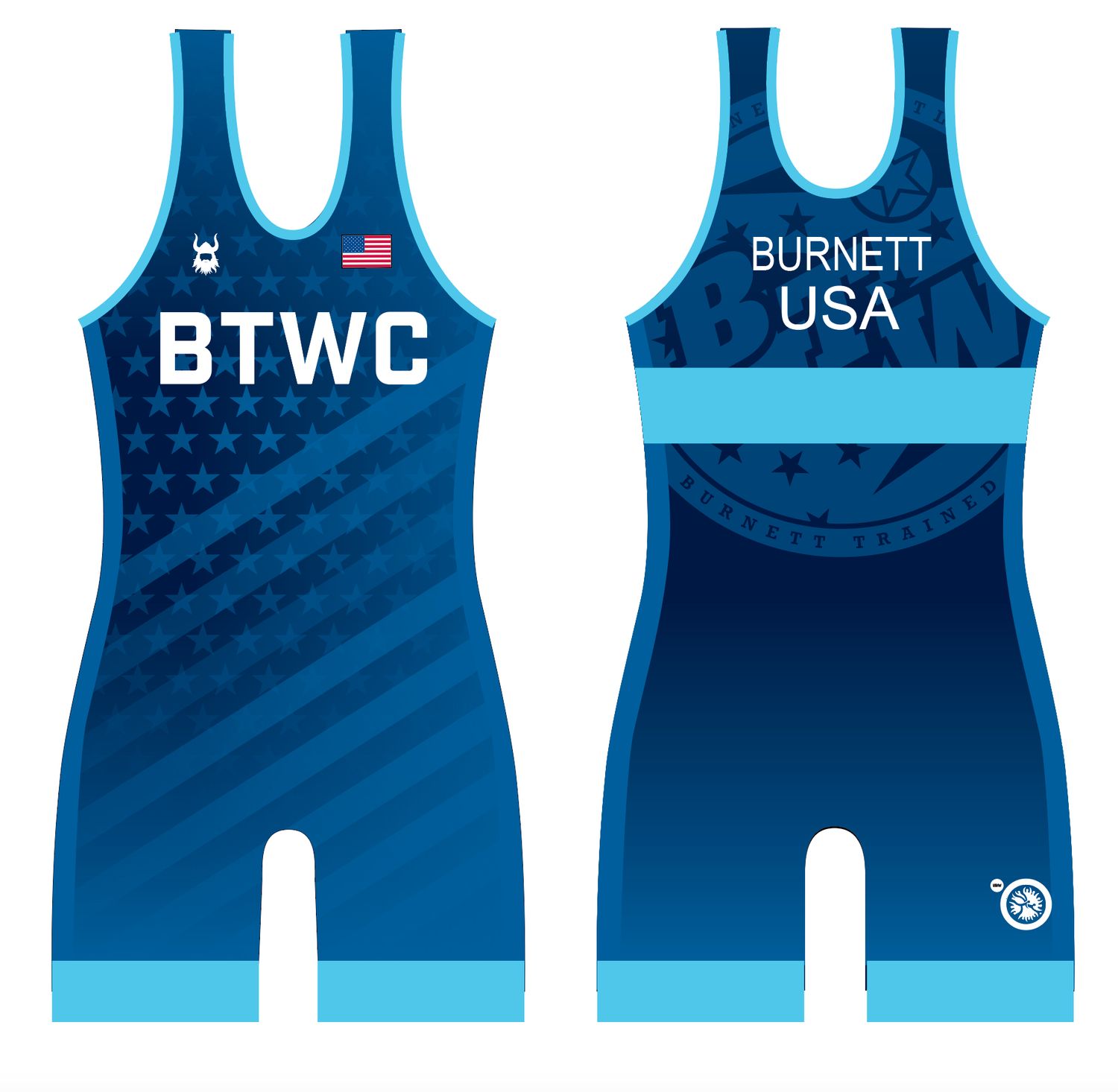 Burnett Freestyle/Greco 2026 BLUE Singlet