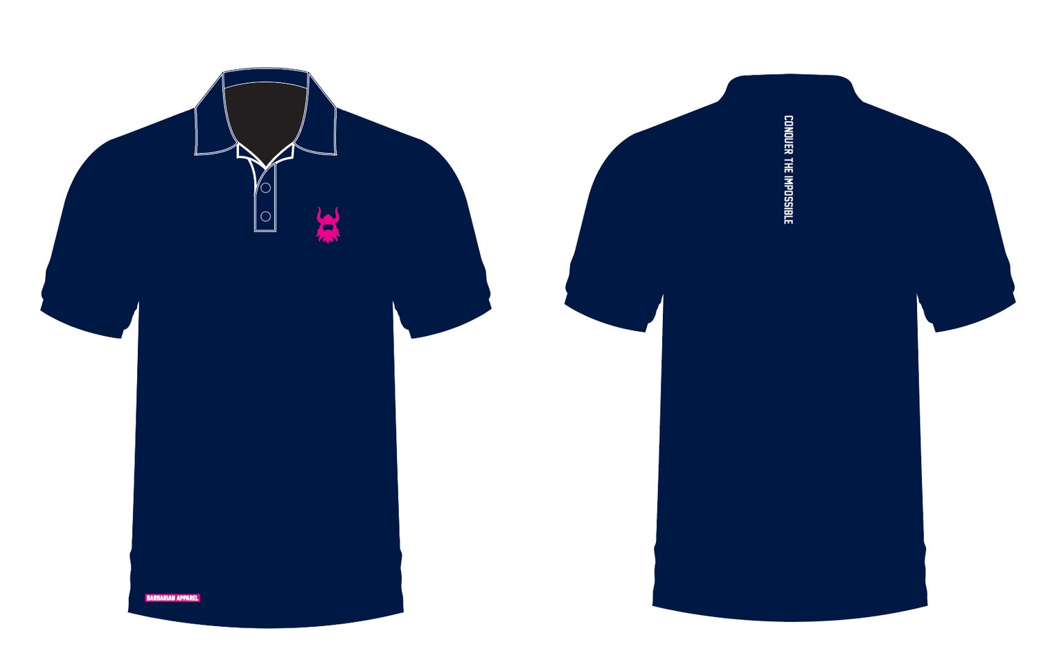 Barbarian Navy Sublimated Polo