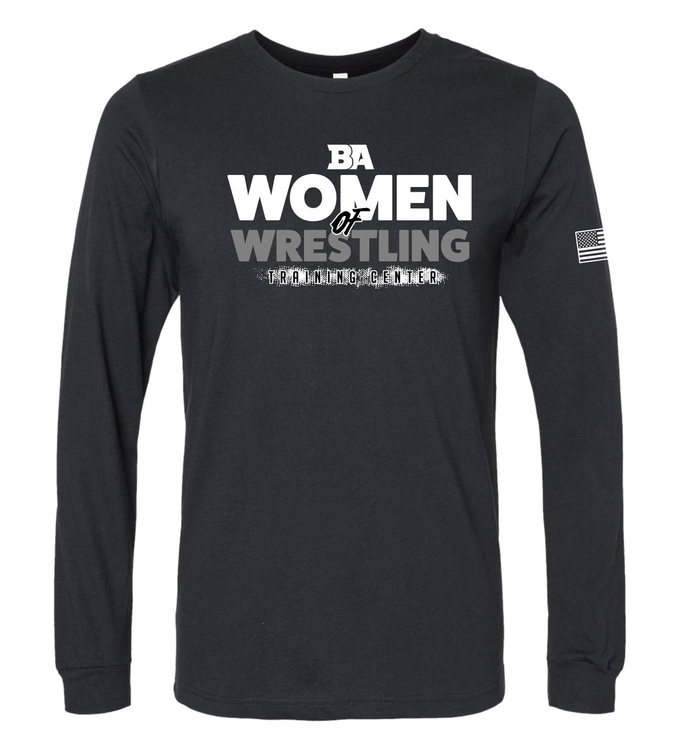 BA Women of Wrestling Training Center Black Long Sleeve