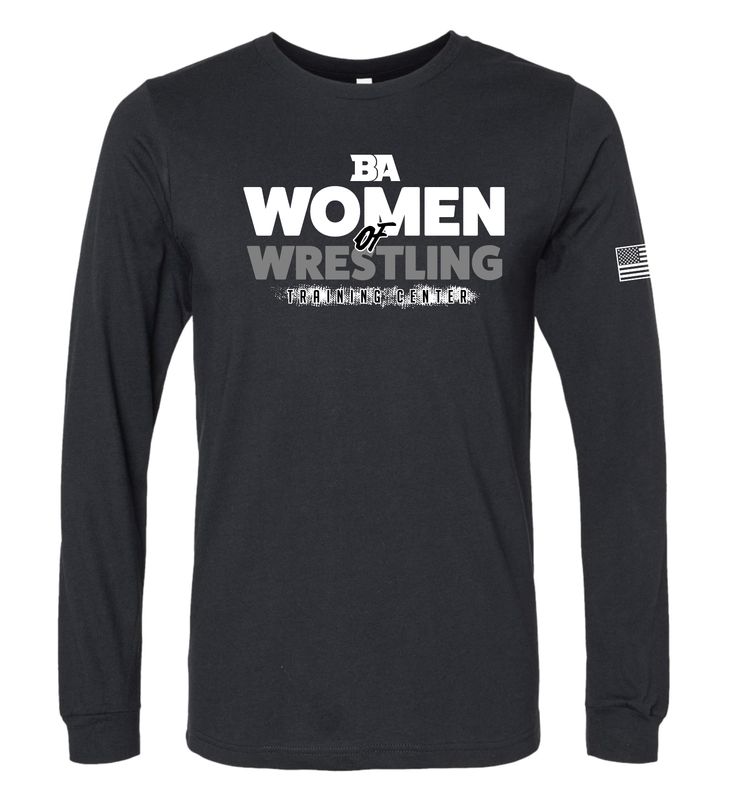 BA Women of Wrestling Training Center Black Long Sleeve