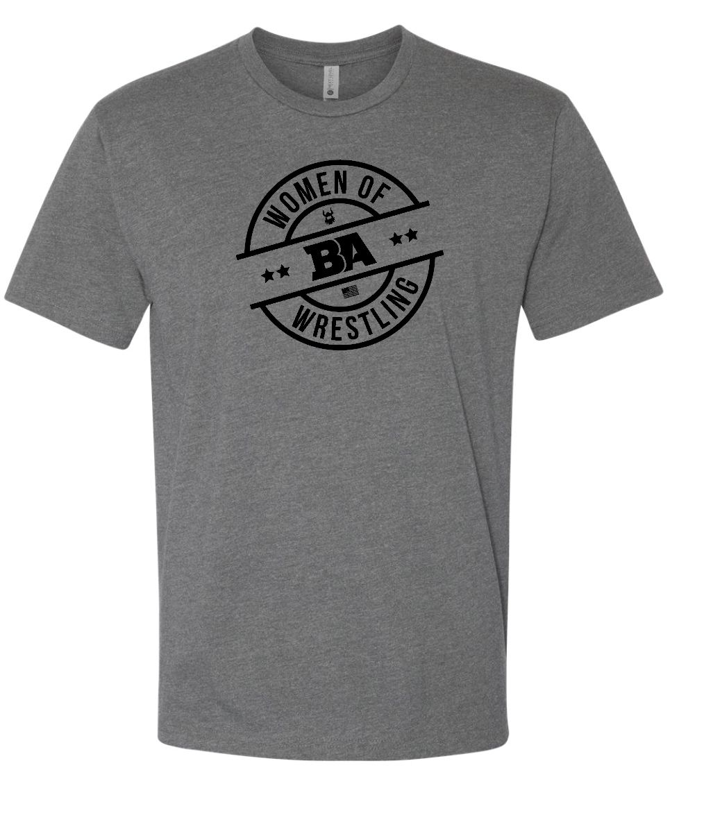 BA Women of Wrestling CLASSIC Grey Blend Shirt