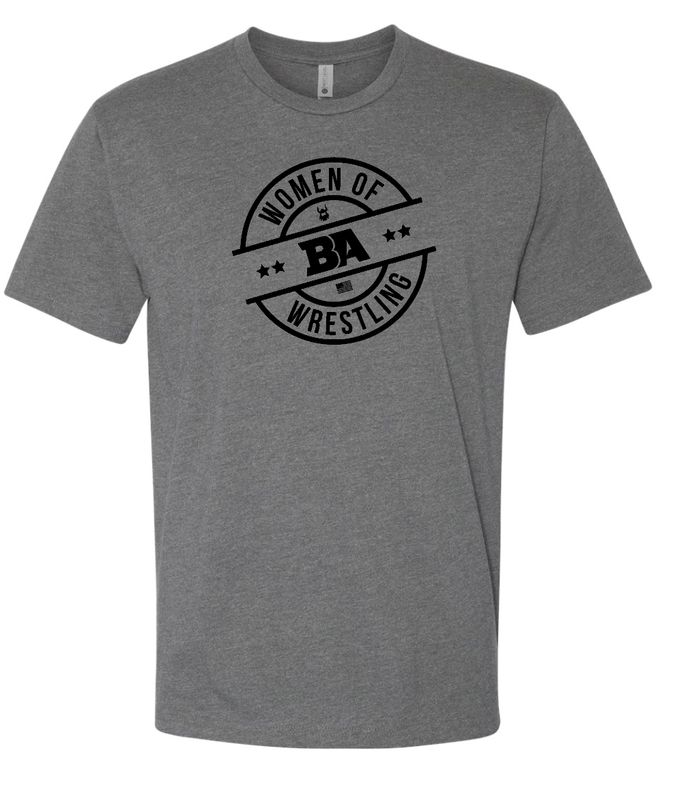 BA Women of Wrestling CLASSIC Grey Blend Shirt