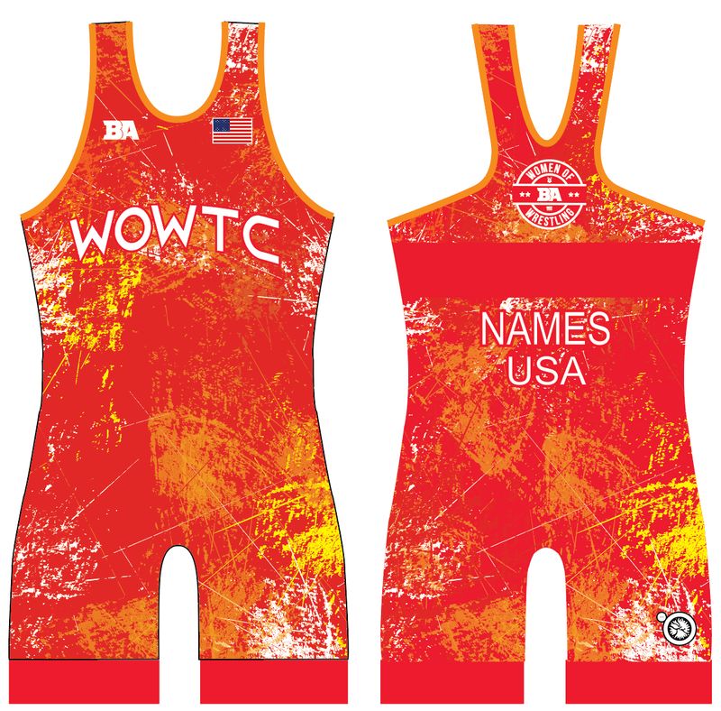 BA Women of Wrestling 2026 Red Women's Singlet