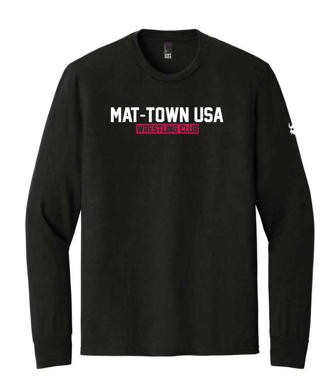 Mat Town USA Wrestling Club Black LONG SLEEVE