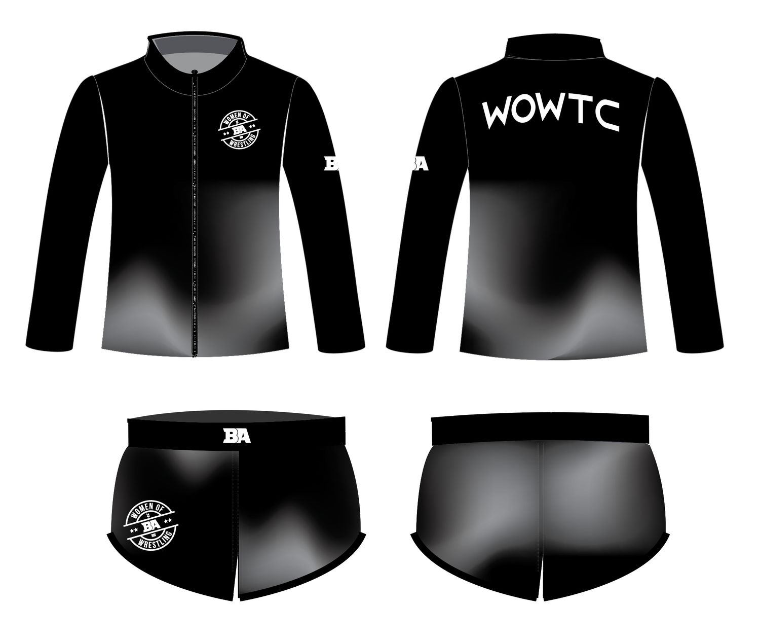 BA Women of Wrestling 2026 Jacket and Shorts Package