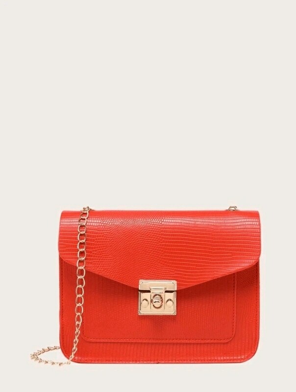 Lizard Print Handbag