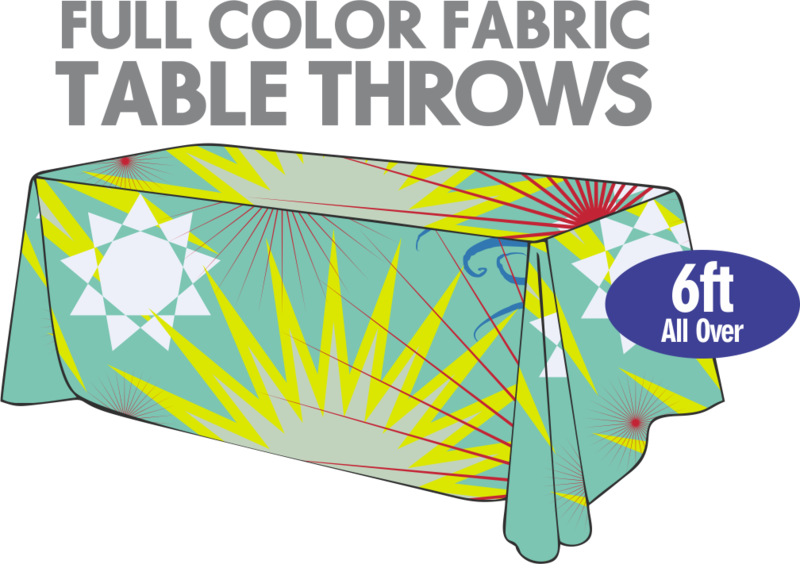 6ft Table Throw - Graphics All Over