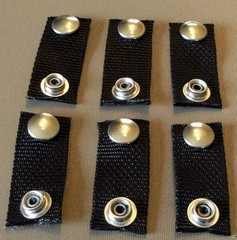 Extenderスナップfor yourボートカバー、ブラック(スナップ)を延長、4 inchインチ追加、指ループBuilt In、5ピースセット　並行輸入品