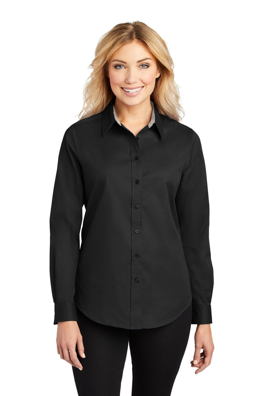 Ladies Long &amp; Short Sleeve Easy Care Twill Dress Shirts