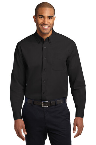 Men&#39;s Long &amp; Short Sleeve Easy Care Twill Dress Shirts