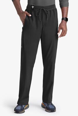 Hudson Men&#39;s 6-Pocket Slim Straight Cargo Scrub Pants- Spandex Stretch