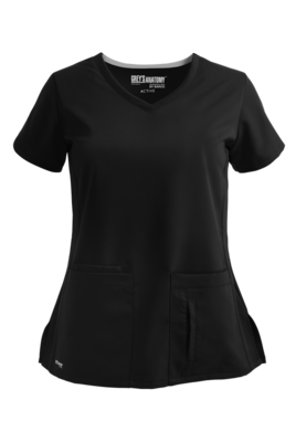 Cora Women&#39;s 4-Pocket Crossover V-Neck Scrub Top- Classic