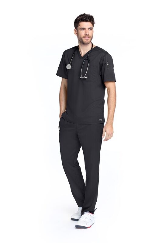 Evan Men’s Solid Scrub Top- Classic