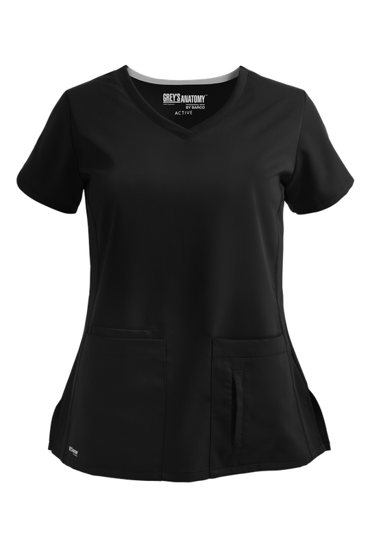 Cora Women's 4-Pocket Crossover V-Neck Scrub Top- Classic
