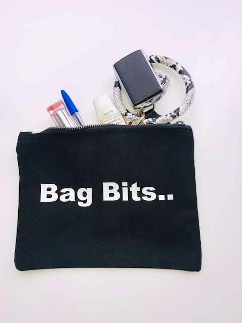 Medium Zip Pouch, Black: