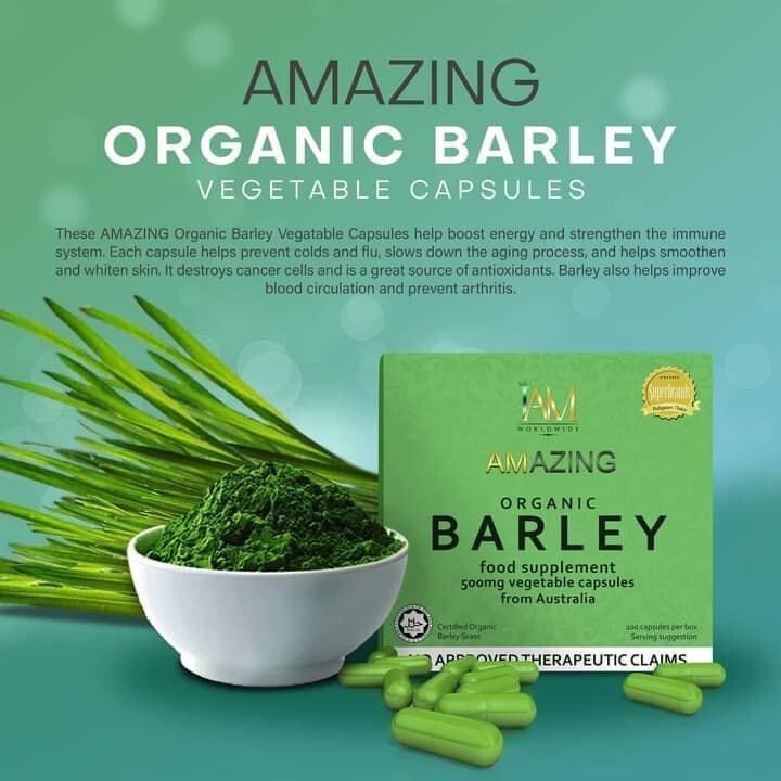 Organic Barley Vegetable Capsules
