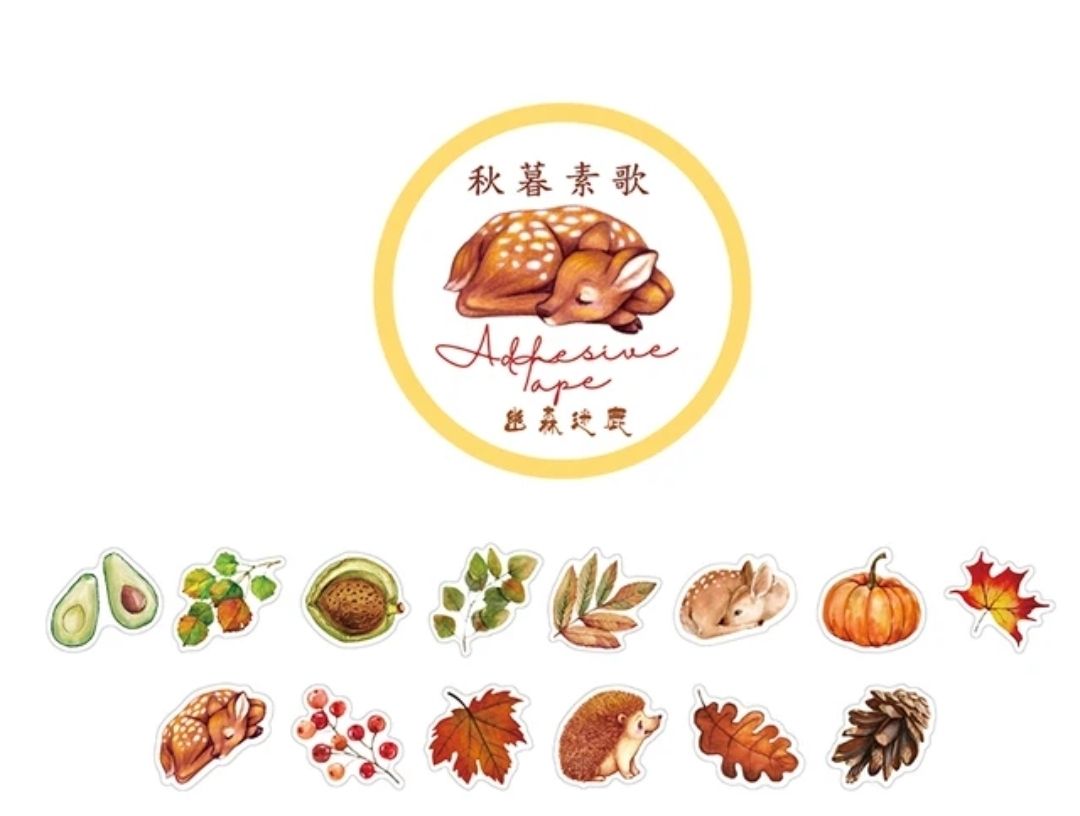 Washitape roll sticker - Deer