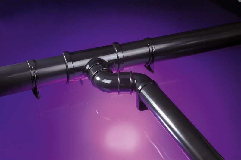 Half Round 112mm/68mm Rainwater System Black/White/Brown/Grey