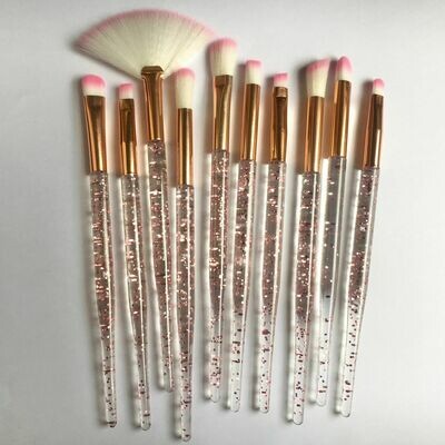 10pc Glitter Brushes