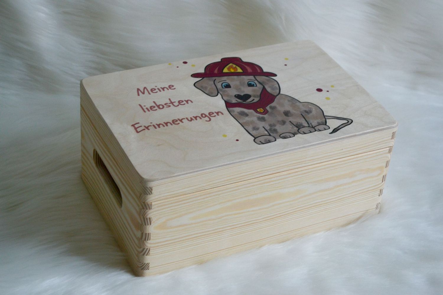 Erinnerungskiste - Feuerwehr Hund